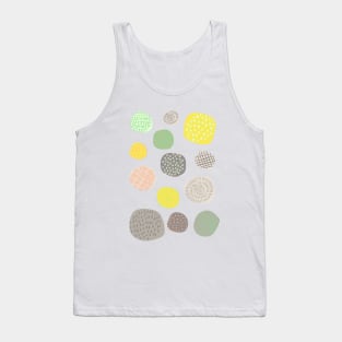 Abstract Pattern of Multi-colored Circles Tank Top